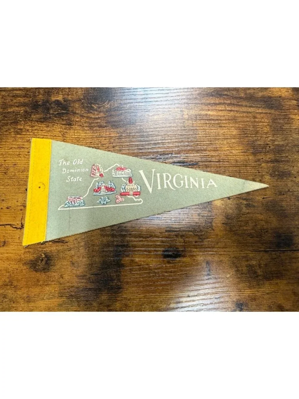 Vintage Virginia mini pennant